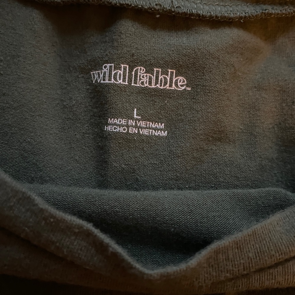 wild fable green crop top